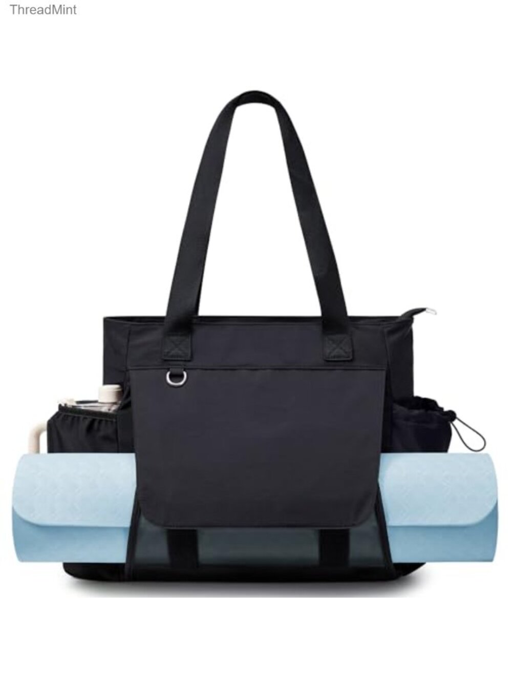 Thick Yoga Mat Bag Women Gym Tote Breathable Mesh Holder Wet Pocket